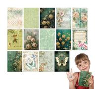 Carta per scrapbooking, carta 3D a forma di farfalla, per diari di ritagli, estetica vintage per quaderni, forniture per diari, per adulti, bambini e adolescenti