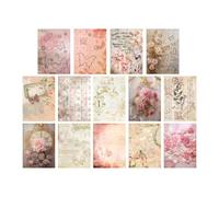Carta per scrapbooking, kit per scrapbooking per journaling | Decorazione per pianificatore di carta con farfalla 3D,Carta per album estetica vintage per quaderni, forniture per diari, per adulti, bam