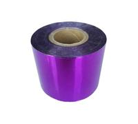 Carta per stampa a caldo, Tovagliolo for laminazione a trasferimento termico, carta anodizzata dorata, 3 cm x 120 m, 11 colori(Purple)