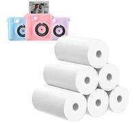 Carta per stampante, 6 rotoli per fotocamera a stampa istantanea per bambini, carta termica per stampa HD (6 rotoli)