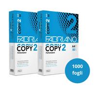 Carta per stampante A4 80g - Fabriano Copy 2 - 2 Risme 1000 Fogli