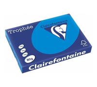 Clairefontaine Trophee - Risma di 500 fogli di Carta colorata, 80 g A3 A3 blu turchese
