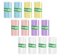 Carta per Stampante Termica,12 PCS Carta Termica Autoadesiva per Stampante 57 x 25 mm Impermeabile per Mini Stampanti Rotolo di Cartas Termic per Etichette Adesive Stampabili
