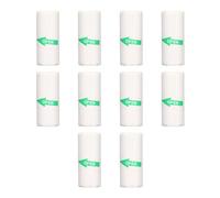 Carta per stampante termica autoadesiva da 10 rotoli da 57x25 mm, carta per stampante per etichette Carta adesiva sottile sostitutiva per stampa di note fotografiche di etichette