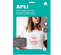 Carta per Stampare Apli 4128 10 Fogli Bianco A4 Tessile