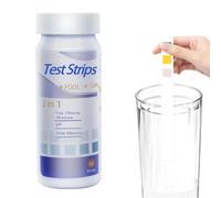 Carta per test di qualità 'acqua, strisce di prova 'acqua per piscina, 50 strisce di carta per il test 'acqua di pozzo, carta di prova totale alcalinità acido-base di PH per la qualità