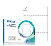 Carta perforata A4, 150 fogli, 80 g, A4, 4 pezzi (210 x 74,25 mm), 150 fogli (600 carte)