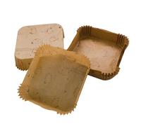 Carta pergamena per friggitrice per aria-fodera antiaderente a prova d'olio, teli da forno resistenti al calore | 50 pezzi di carta alimentare, fodere per cottura impermeabili, fogli puliti facili usa