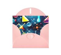 Carta perlata astratta scienza chimica stampa biglietto di auguri per compleanno, Ringraziamento, Natale, Capodanno