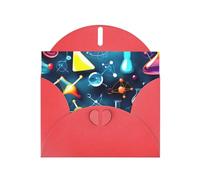 Carta perlata astratta scienza chimica stampa biglietto di auguri per compleanno, Ringraziamento, Natale, Capodanno