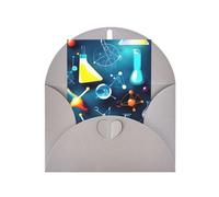 Carta perlata astratta scienza chimica stampa biglietto di auguri per compleanno, Ringraziamento, Natale, Capodanno