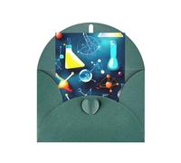 Carta perlata astratta scienza chimica stampa biglietto di auguri per compleanno, Ringraziamento, Natale, Capodanno