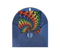 Carta perlata Orso Danza Tie Dye Stampa Biglietto di auguri per compleanno, Ringraziamento, Natale, Capodanno