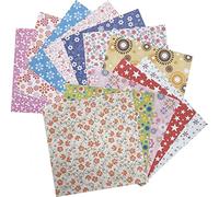 Carta pieghevole da origami - 72 fogli di carta giapponese con 12 motivi diversi 15 x 15 cm Quadrati Carta Colorati unilaterale per progetti artistici e artigianali fai da te per bambini e adulti