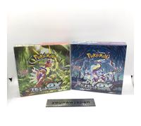 Carta Pokemon 1- sv1S Scarlet ex & 1- sv1V Violet ex Booster Box Sigillato...