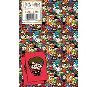 Carta regalo Harry Potter, 8 fogli, 8 etichette, dimensioni foglio 70 cm x 50 cm, prodotto ufficiale Responsibly Resourced