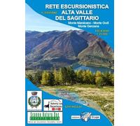 Carta rete escursionistica Alta Valle del Sagittario. Monte Marsicano-Monte Godi-Monte Genzana