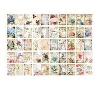 Carta Scrapbooking, 100 Fogli Carta Decorativa Vintage, Scrapbooking Paper per la Creazione di Diari di Scarto, Artigianato di Carte Decoupage