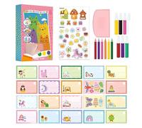 Carta Scratch Artistica | con Kit di Pittura Divertente con Penna ad | Set Giocattoli Carta Scratch Off per Bambini,Case giovani, scuole, asili, sale dei giochi, aule e compleanni