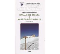 Carta sentieri Canale del Brenta e Massiccio del Grappa