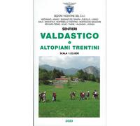 Carta sentieri Valdastico e Altopiani Trentini 1:25000 NE - Sezioni Vicent...