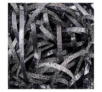 Carta sminuzzata per confezioni regalo, Carta velina triturata e iridescente glitterata multicolore da 60-400 g, riempitivo regalo(Schwarz,100g)