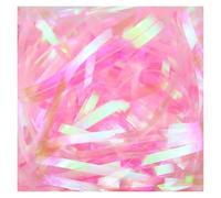 Carta sminuzzata per confezioni regalo, Carta velina triturata e iridescente glitterata multicolore da 60-400 g, riempitivo regalo(Iridescent Pink,200g)