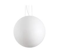 Sospensione Moderna Carta Metallo Bianco 1 Luce E27 D60Cm