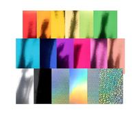 Carta Specchio | 50 Fogli di Carta 20x30 cm con Glitter Colorati - Specchiata Lucida - Per Scrapbook, Progetti Artistici, Matrimonio, Feste, Inviti, Studio, Classe E Asilo Infantile