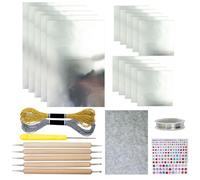 Carta Stagnola Per Lavori Artigianali - Kit Per Goffratura Argento E Oro, Pittura Artistica Su Metallo Lucido, Incisioni, Album Di Ritagli, Progetti Fai Da Te Artigianali | Bambini Adulti Artisti Aula