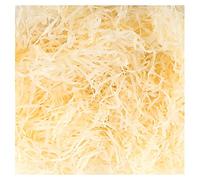 Carta Straccia, Carta velina rafia nera, per Bricolage, Feste, Farcitura Regalo e Confezioni Regalo, 200 g, Giallo Crema