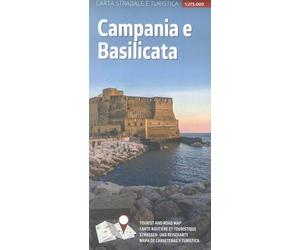 Carta stradale e turistica plastificata. Campania e Basilicata
