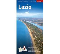 Carta stradale e turistica plastificata. Lazio. 1:275.000