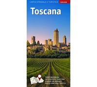 Carta stradale e turistica plastificata. Toscana. 1:300.000