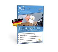 Carta Sublimatica di alta qualità, 125 g/m², 100 fogli A3, ad asciugatura rapida e resistente alle sbavature