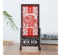 Carta Tagliata Cinese Mini Schermo Decorazione Plastica Foto Cornice da Tavolo