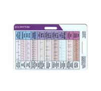 Carta Tascabile per Ritmo ECG/EKG, Badge di Interpretazione del Ritmo ECG B7347