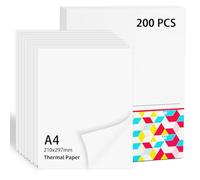 Carta Termica A4 per Stampante - 210 x 297 mm, 200 Fogli