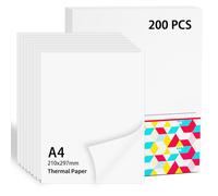 Carta Termica A4 per Stampante - 210 X 297 Mm Compatibile Con Phomemo M832/M833