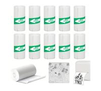 Carta termica, Confezione da 12 rotoli di carta termica senza anima da 57 mm for fotocamere istantanee e registratori di cassa for bambini(10 Rolls Sticky)