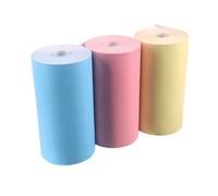 Carta termica, Confezione da 3 o 9 rotoli di carta termica adesiva 57x30 mm for stampanti P1 A6(3Rolls Color)