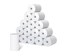 Carta Termica Della Stampante, 16 Rotoli di Carta da Stampa, Carta di Stampa Della Ricarica, Bianco Carta Termica, Mini Stampante Fotografica Carta, Carta da Stampa Termica per Fotocamera (57 x 30 mm)