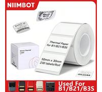 Carta termica per etichette NIIMBOT B1 B21 B3S, adatta per scuola, casa, ufficio e attività, etichette adesive impermeabili Cerchio 50x50 - 150 pezzi,50x50-150 pezzi,50x70-110 pezzi,25x15-460 pezzi,50