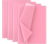 Carta velina rosa, 50 x 70 cm, 30 fogli, carta velina di qualità per artigianato, confezioni regalo, progetti fai da te, ideale per decorazioni per feste, arte e artigianato con la carta