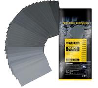 Carta vetrata 5000-180 set di carta vetrata a grana fine | 33 pezzi secco e bagnato carta vetrata 23 x9,5 cm