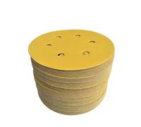 Carta vetrata umida e secca, Disco di carta vetrata da 6 pollici, 6 fori, gancio e anello, ossido di alluminio, confezione da 100 grane assortite(400 Grit)