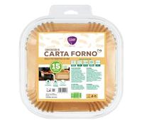 Cartaforno per figgitrice ad aria, (30Pz) IN CONFEZIONE RIGIDA BPA free 22cm, carta usa e getta antiaderente (30)