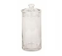 Cartai Bassanesi Formoso Contenitore Vaso Cilindro Porta dolci biscotti confetti tondo in Vetro Trasparente decorazione Matrimonio wedding D 10 xh 20 cm art 29227