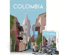 Cartajena Colombia Puzzle da 1000 pezzi per adolescenti, stimola la mente, crea un'attività rilassante, bordi uniformi, (50x75cm)