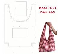 Cartamodello per cucire borsa hobo | Cartamodello fai-da-te per borsa a spalla morbida e a tracolla | Stile borsa a mezzaluna piccola/media/grande con opzioni per cerniera e tasche | Cartamodello per 